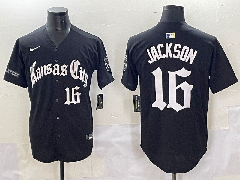 Kansas City Royals #16 Bo Jackson Royals 5 Collaboration Style 1