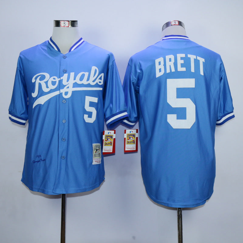 Kansas City Royals #5 Royals 5 Light Blue 1983 Retro