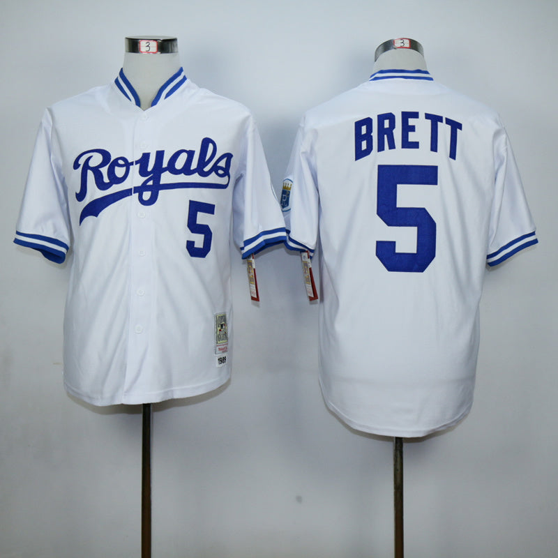 Kansas City Royals #5 Royals 5 White 1989 Retro