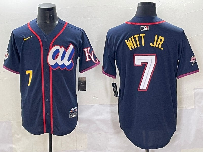 Kansas City Royals #7 Bobby Witt Jr. Royals 25 All-Star Style 1