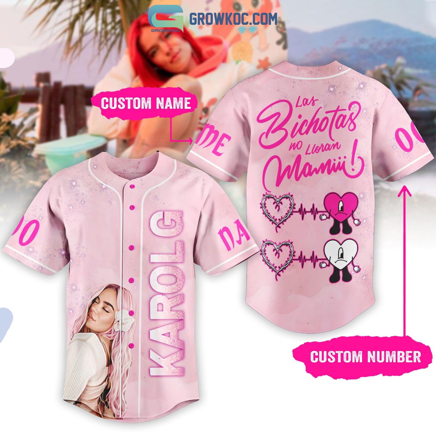 Karol G Las Bichotas Personalized Baseball Jersey