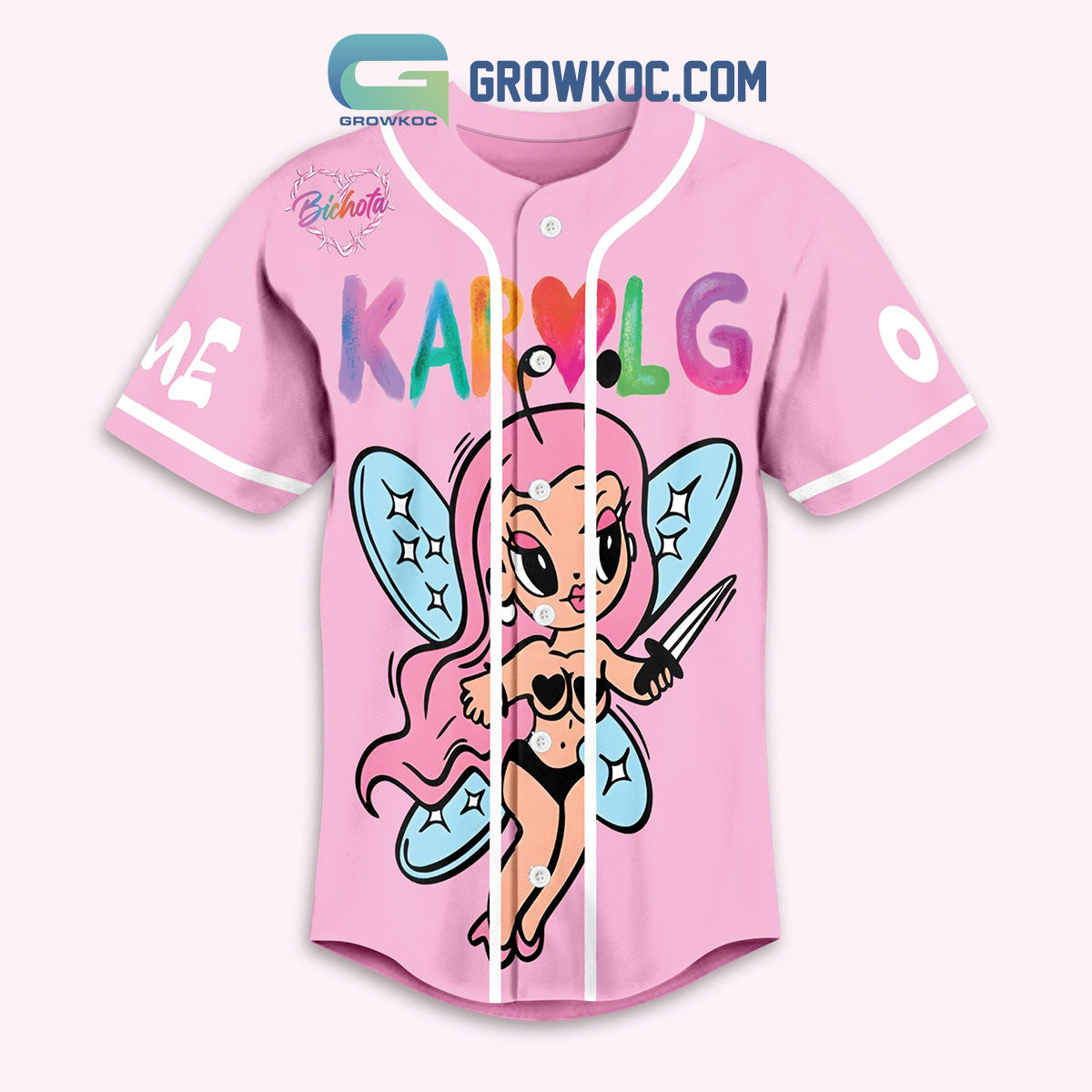 Karol G Manana Sera Bonito Personalized Baseball Jersey Pink Version