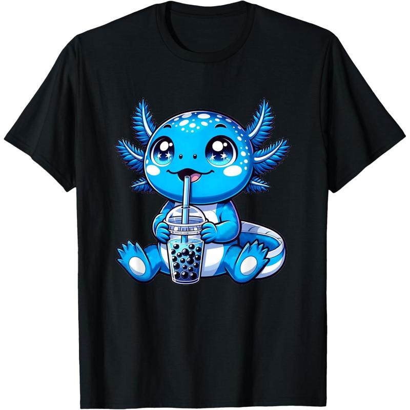 Kawaii Axolotl Boba Tea Anime Bubble Tea Axolotl T-Shirt made in usa Hoodie, Sweatshirt | WearSparks.com