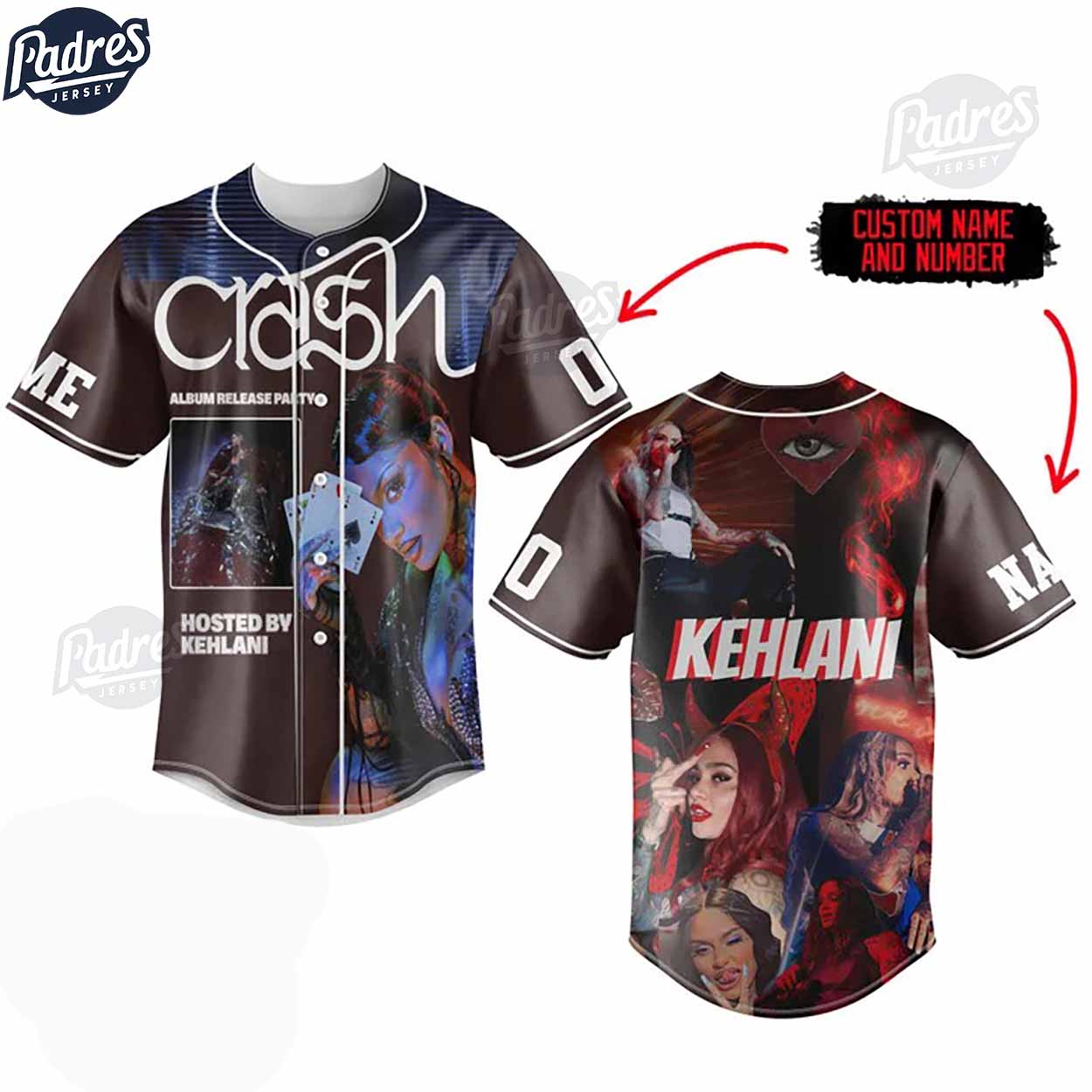 Kehlani Custom Baseball Jersey Music Fan Apparel - Padres Jersey Oasis: Elevate Your Baseball Style Game... (Image 1)