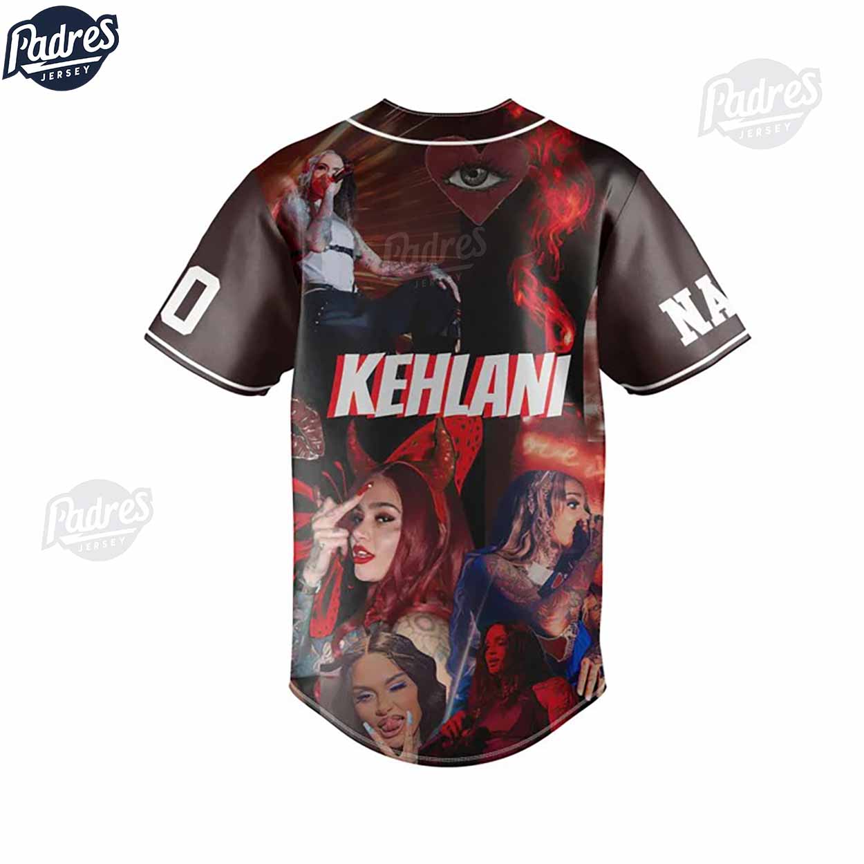 Kehlani Custom Baseball Jersey Music Fan Apparel - Padres Jersey Oasis: Elevate Your Baseball Style Game... (Image 3)
