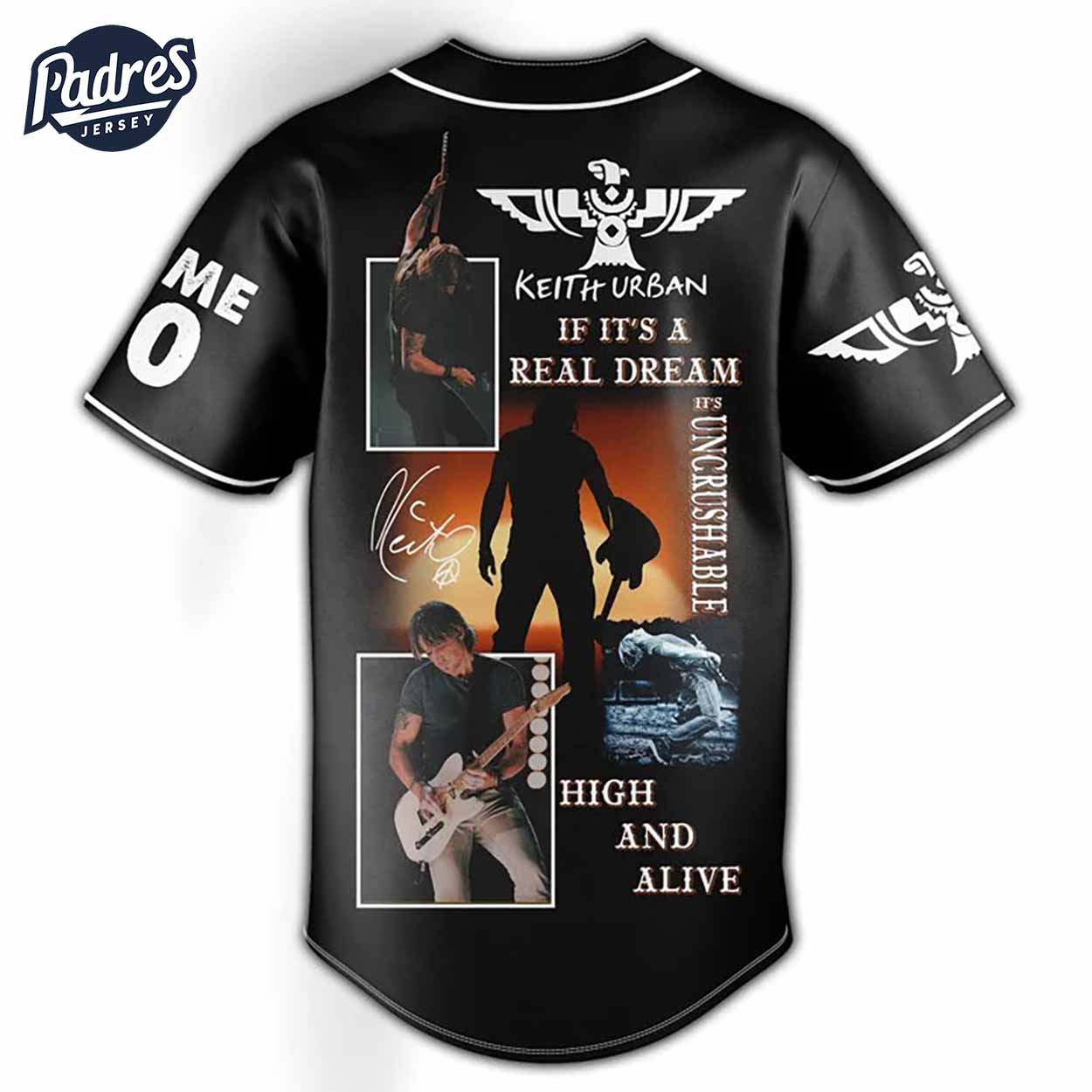 Keith Urban Baseball Jersey Outfit - High And Alive World Tours - Padres Jersey Oasis: Elevate Your Baseball... (Image 4)