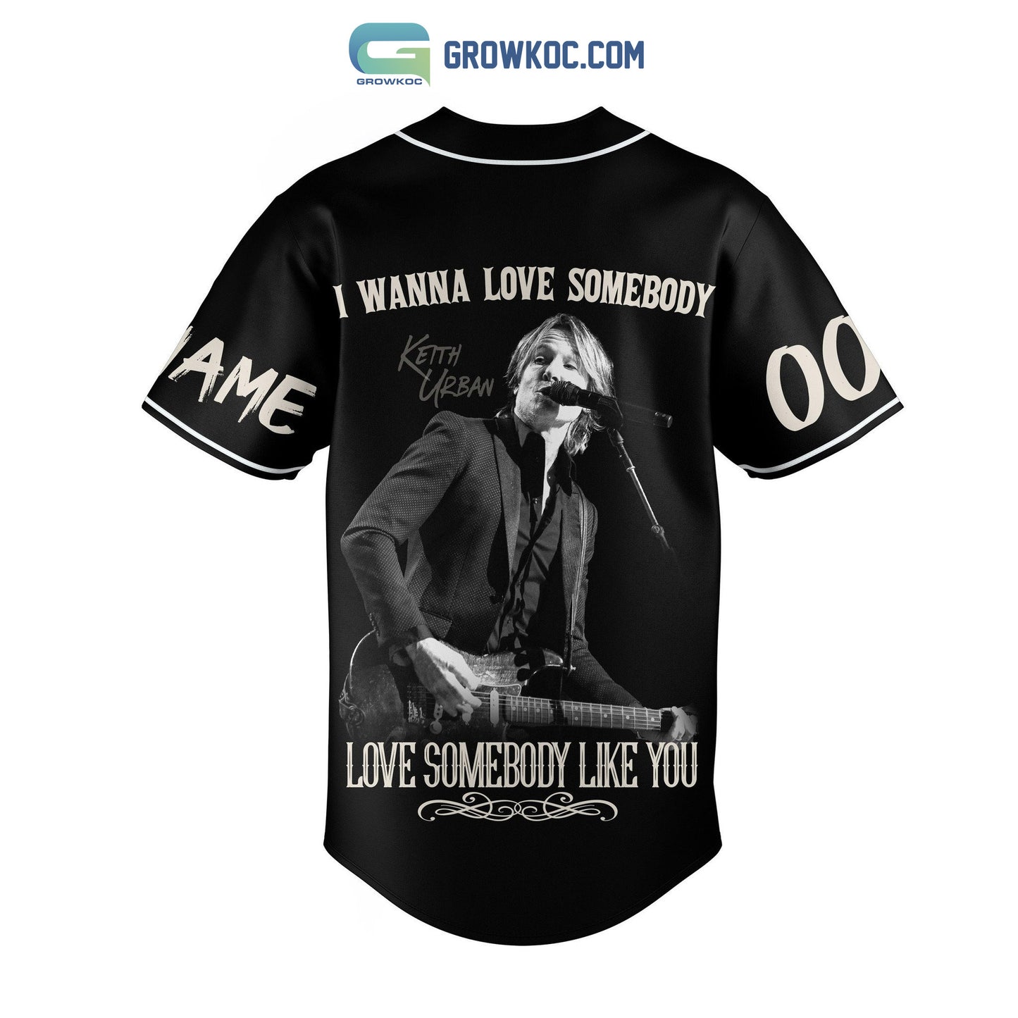 Keith Urban I Wanna Love Somebody Like You Personalized Baseball Jersey