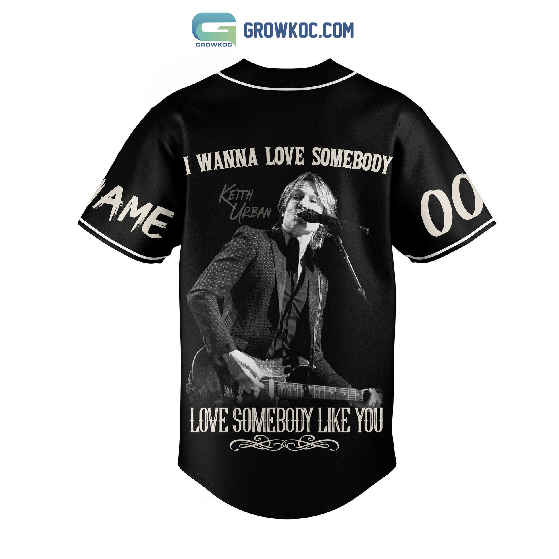 Keith Urban I Wanna Love Somebody Like You Personalized Baseball Jersey