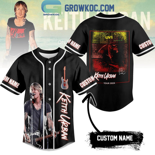 Keith Urban Tour 2024 Personalized Baseball Jersey