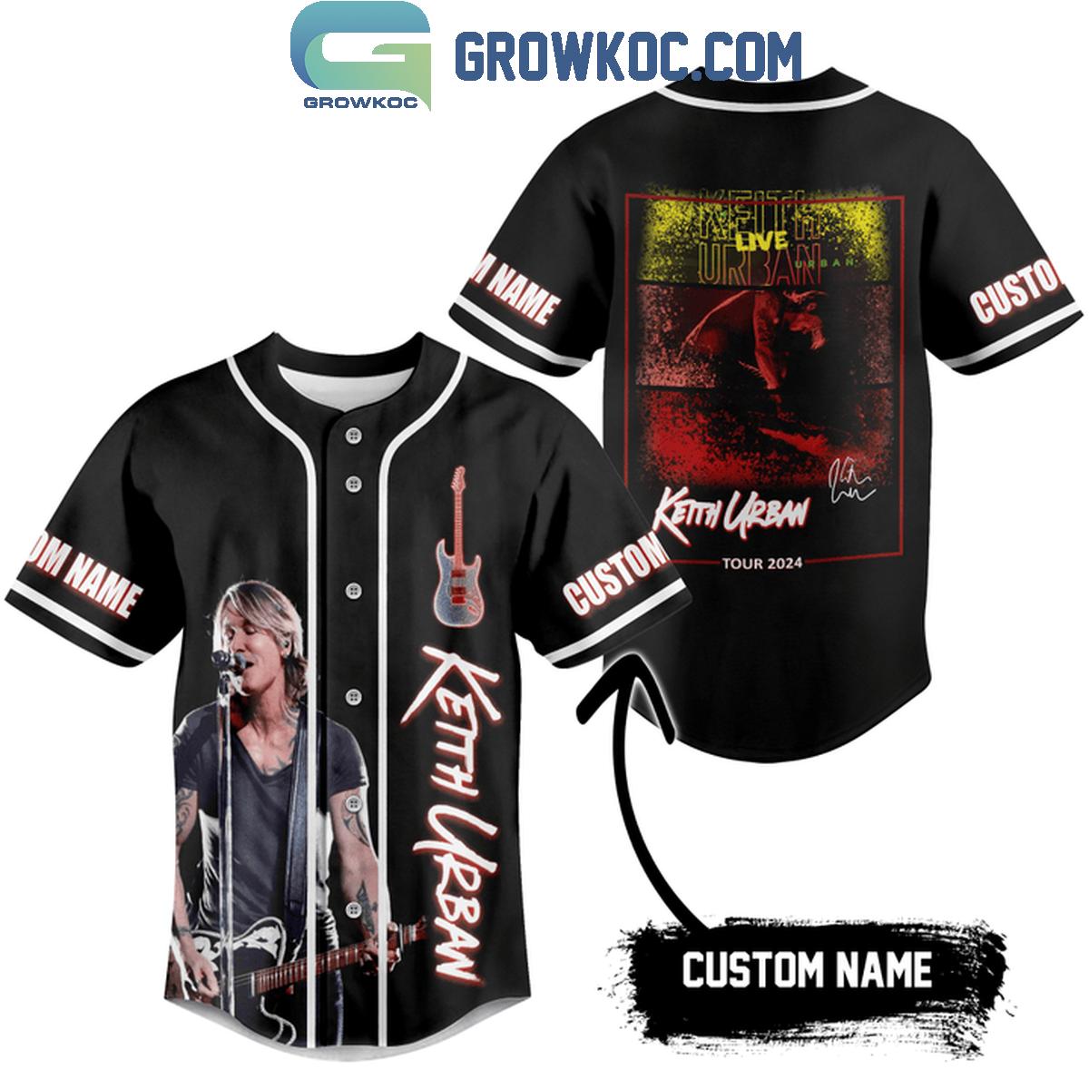 Keith Urban Tour 2024 Personalized Baseball Jersey