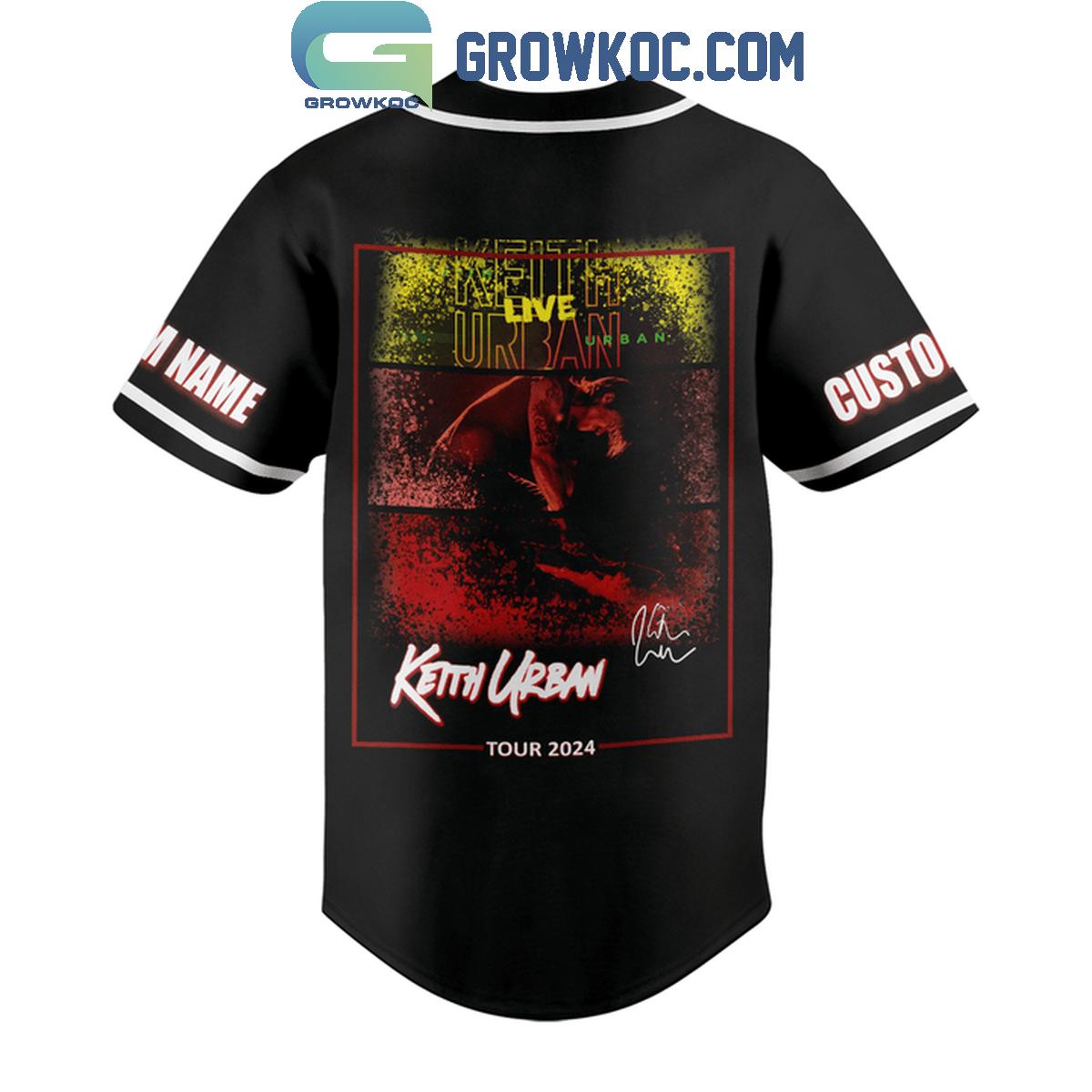 Keith Urban Tour 2024 Personalized Baseball Jersey