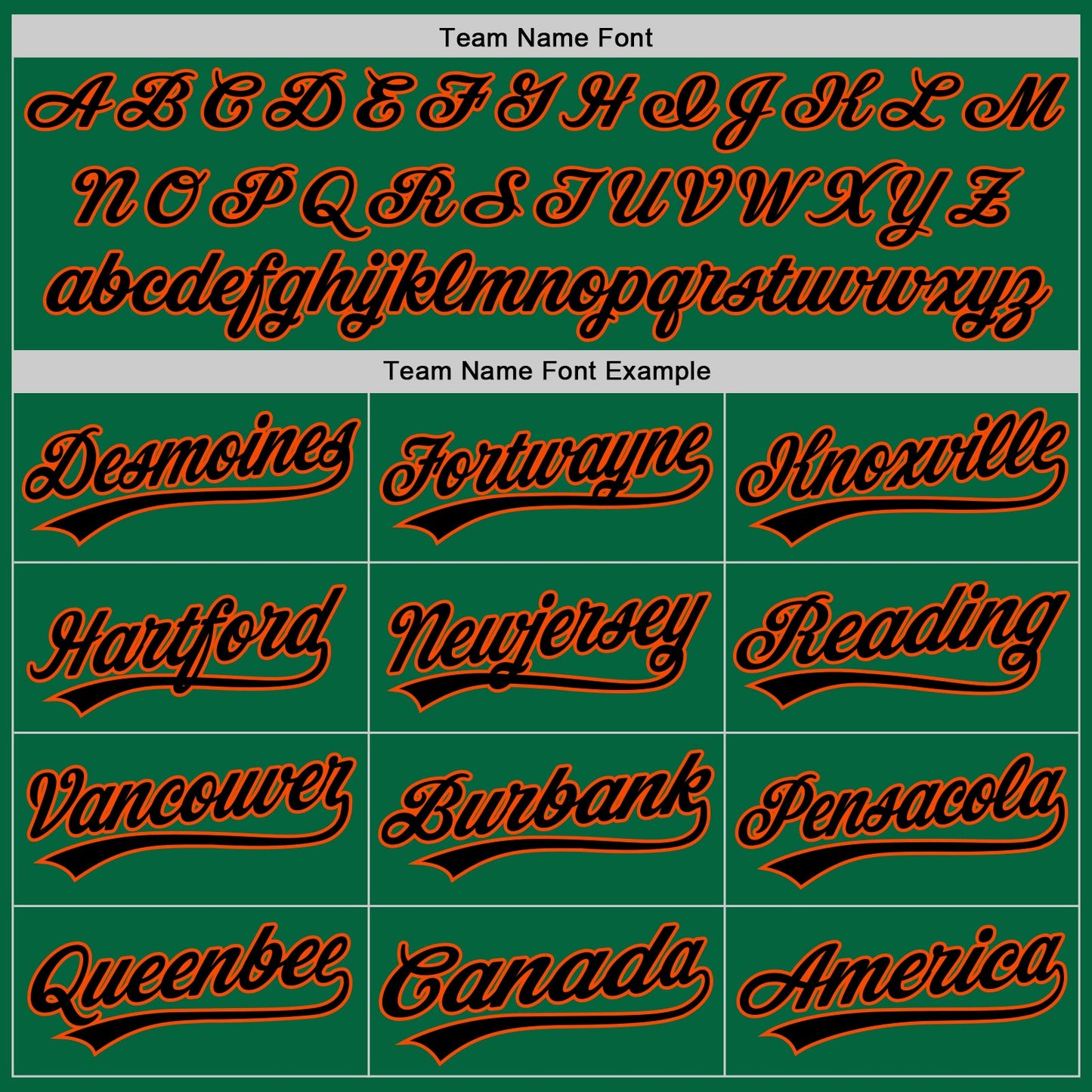 Custom Kelly Green Black-Orange Authentic Baseball Jersey