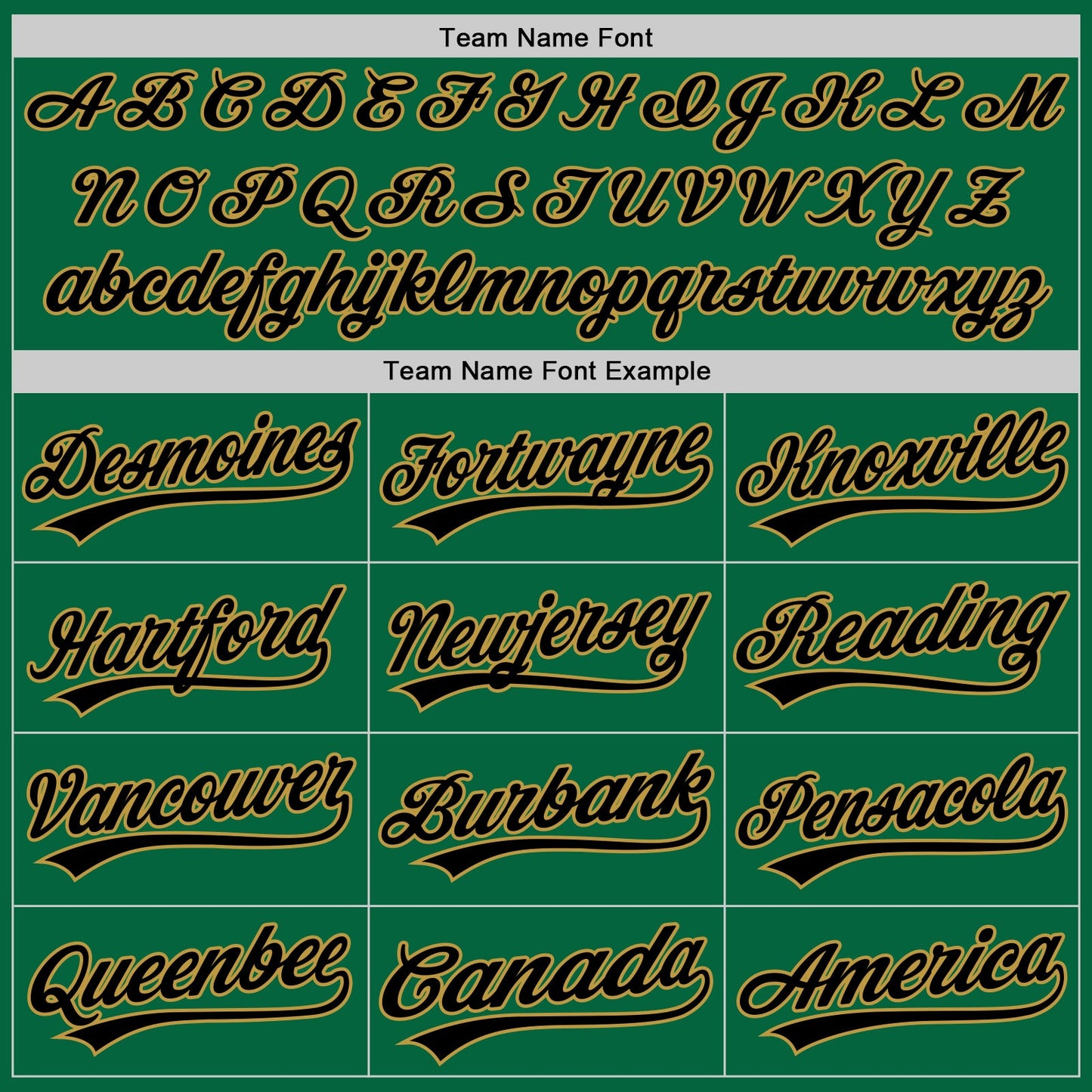 Custom Kelly Green Black-Old Gold Authentic Baseball Jersey