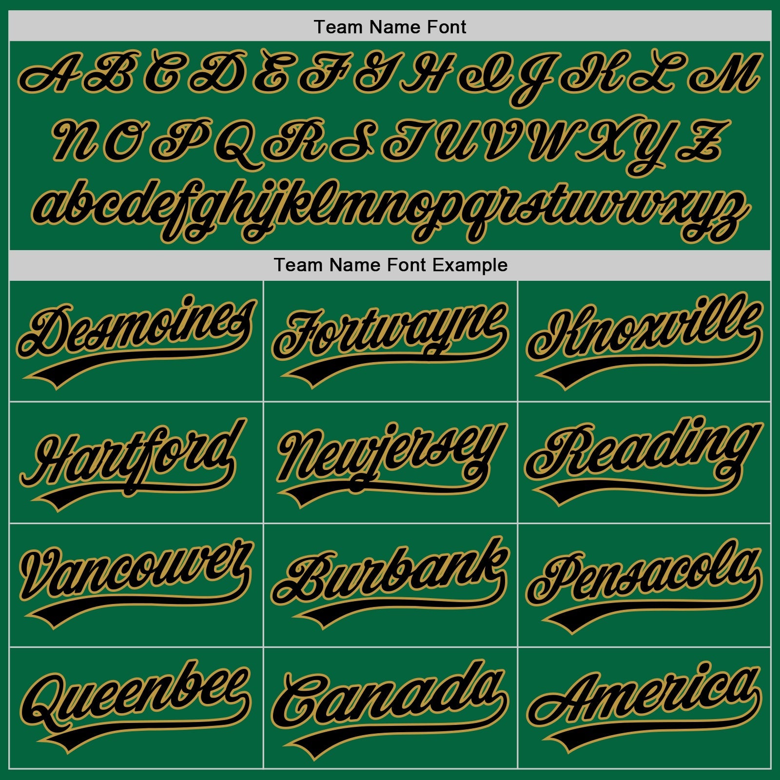 Custom Kelly Green Black-Old Gold Authentic Baseball Jersey