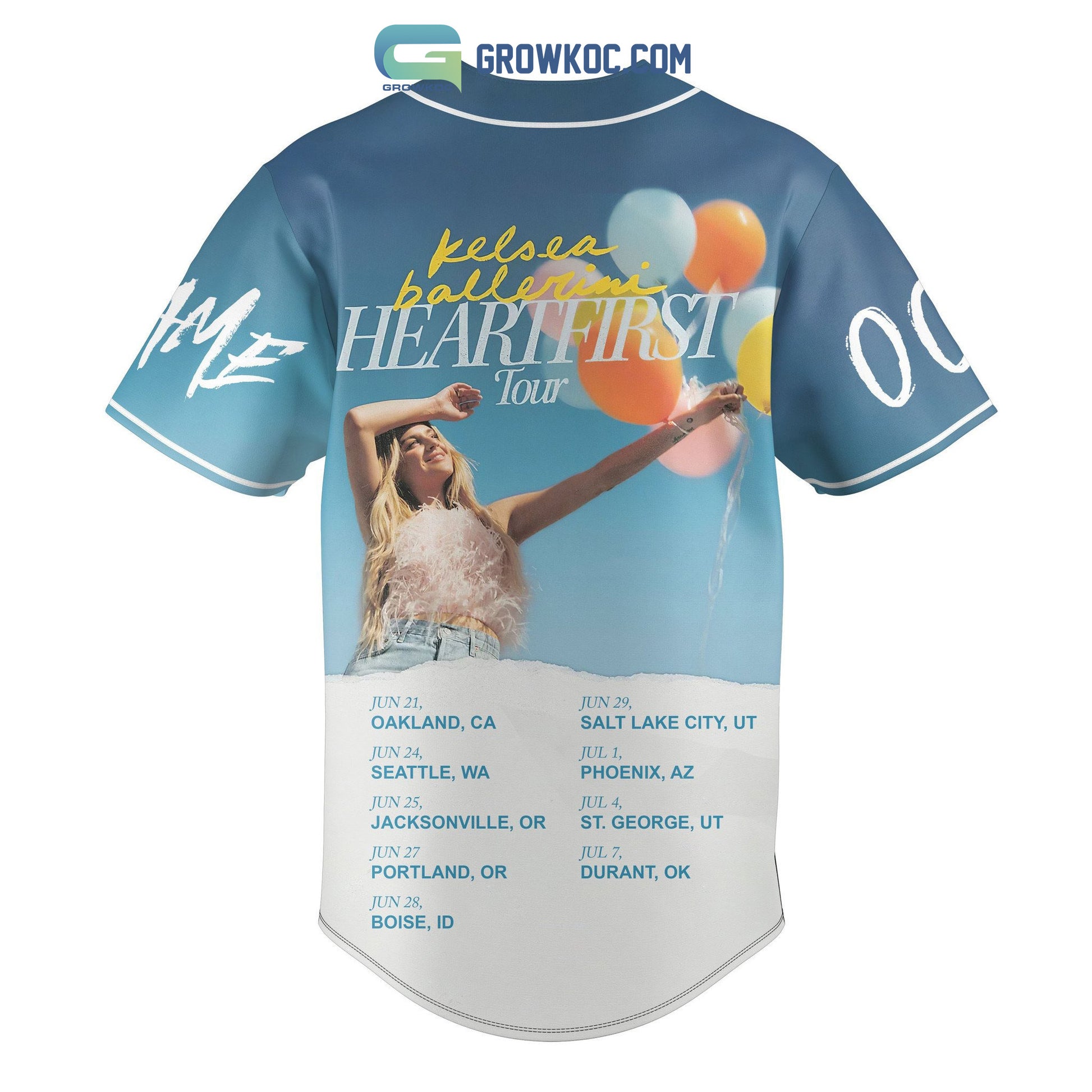 Kelsea Ballerini Heartfirst Tour Personalized Baseball Jersey