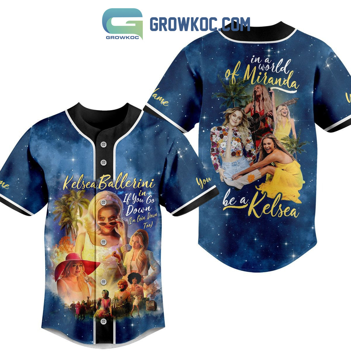Kelsea Ballerini In A World Of Miranda Personalized Baseball Jersey