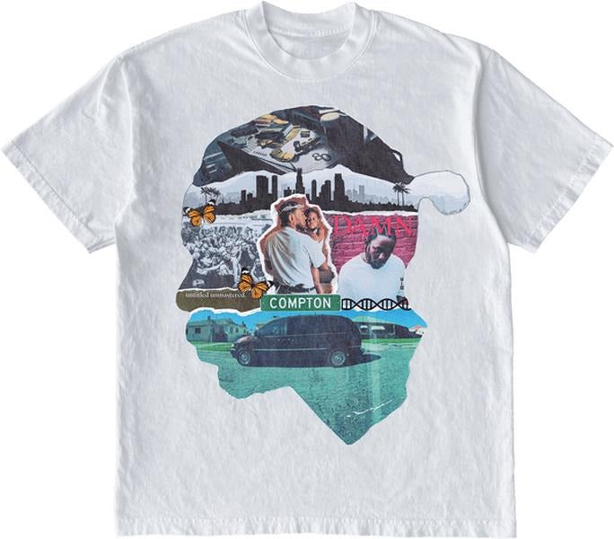 Kendrick Head Graphic Lamar Album T-Shirt Graphic Vintage Tee 100% Cotton For Men For Women Menswear Soft Hoodie, Sweatshirt