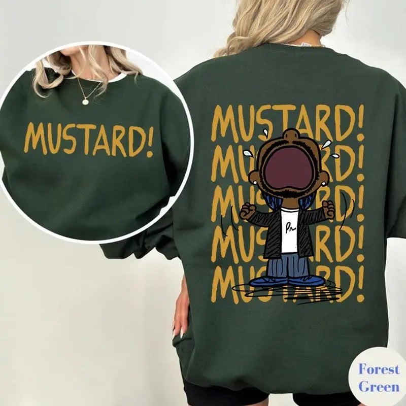 Kendrick Lamar Mustard Shirt, Kdot T Shirt, Mustard Sweatshirt, Gnx Sweater, Tv Off, Sweatshirt, Unisex Sweater Pullover...