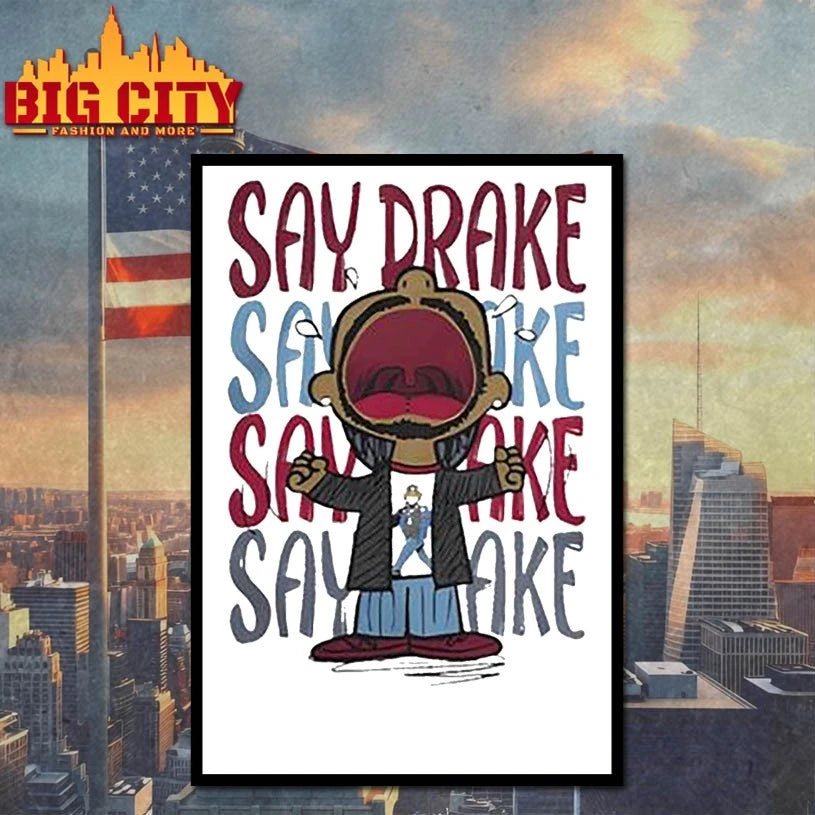 Kendrick Lamar Say Drake cartoon shirt