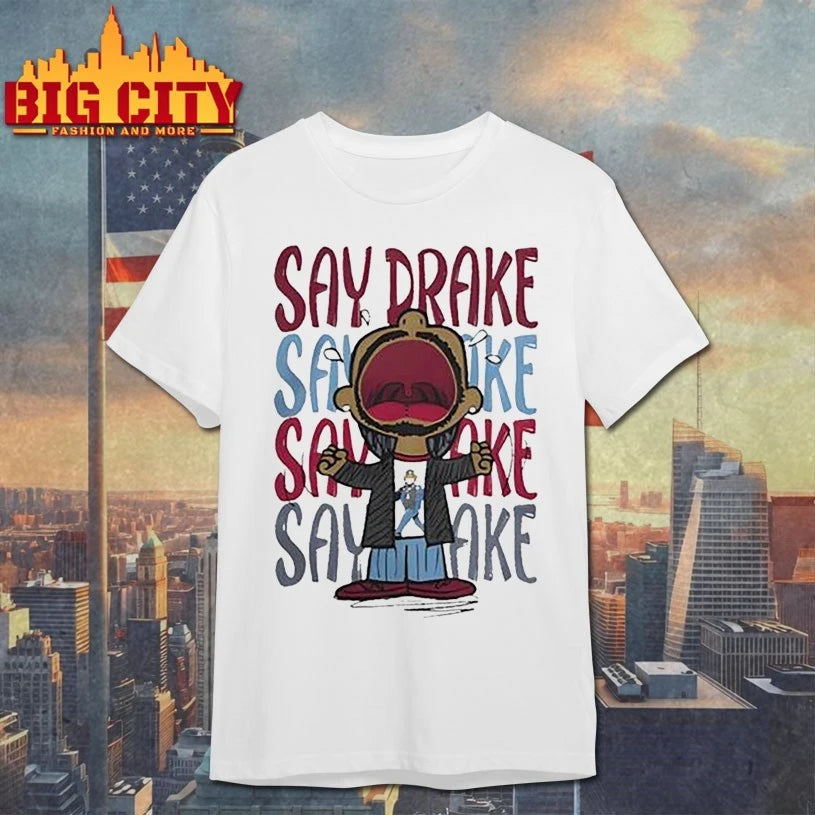 Kendrick Lamar Say Drake cartoon shirt