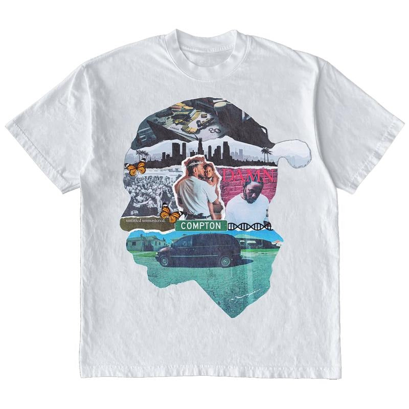 Kendrick Lamar Shirt KDot Rapper Graphic Tee Shirt Vintage Rap Hip Hop Merch Men Women Unisex Cotton Hoodie, Sweatshirt