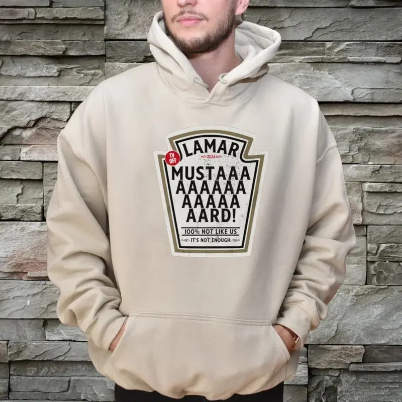 Kendrick Lammar Mustard Hoodie, Tv Off Lyrics Sweatshirt, Lamar Rap God Shirt, Kendrick Fan Merch, Unisex Sweater...