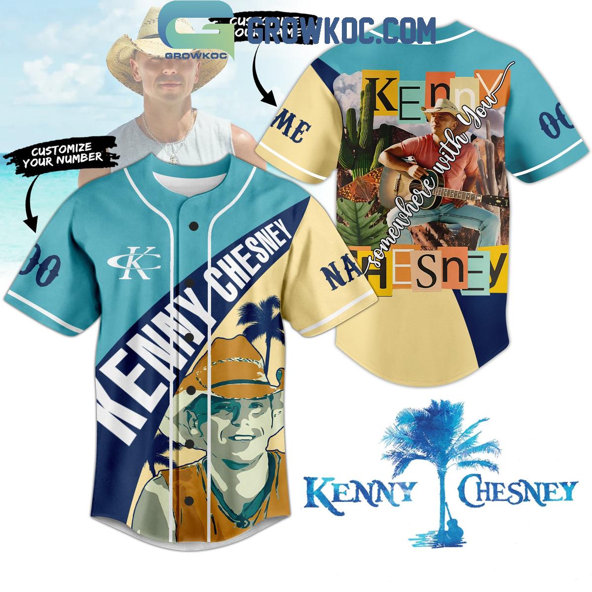 Kenny Chesney Somewhere With You Personalized Baseball Jersey