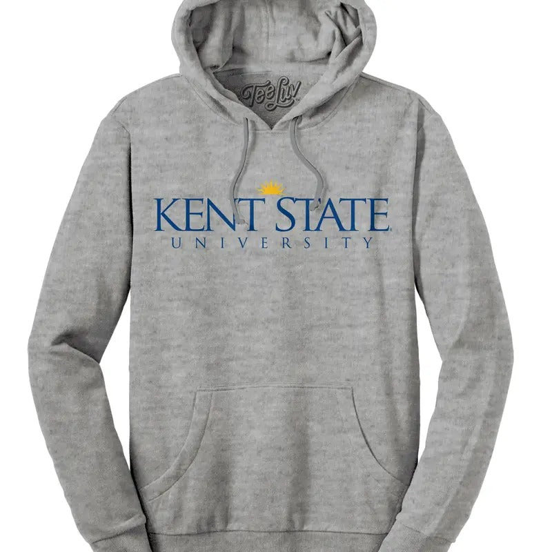 Kent State University Hooded Sweatshirt - Oxford Gray T-Shirts, Hoodie | WearSparks.com