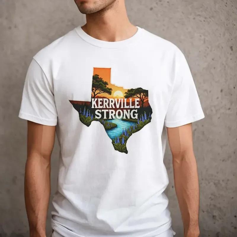 Kerrville Strong T-shirt, 25% Profits to Disaster Relief Fund, Hill Country Texas Flood Support Apparel, Christian Kids...