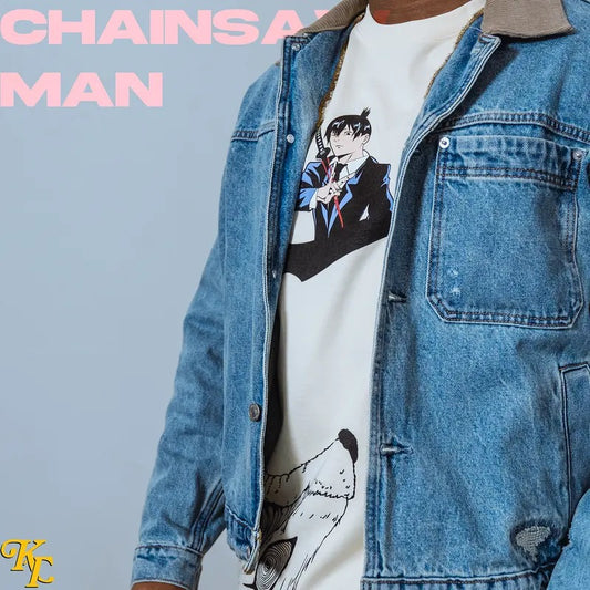 Keti Apparel - KON Fox Devil Aki Chainsaw Man Tee Cotton Hoodie, Sweatshirt | WearSparks.com
