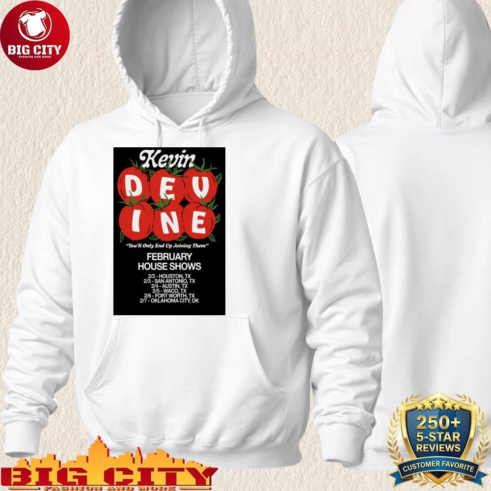 Kevin Devine February House Shows 2026 Poster Shirt