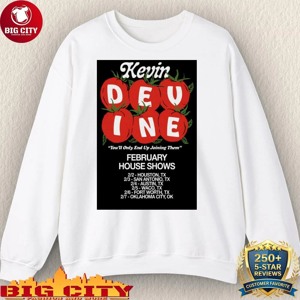 Kevin Devine February House Shows 2026 Poster Shirt