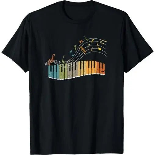Keyboard Pianist Funny Musician Piano Art Music T-Shirt Made in USA Hoodie, Sweatshirt | WearSparks.com