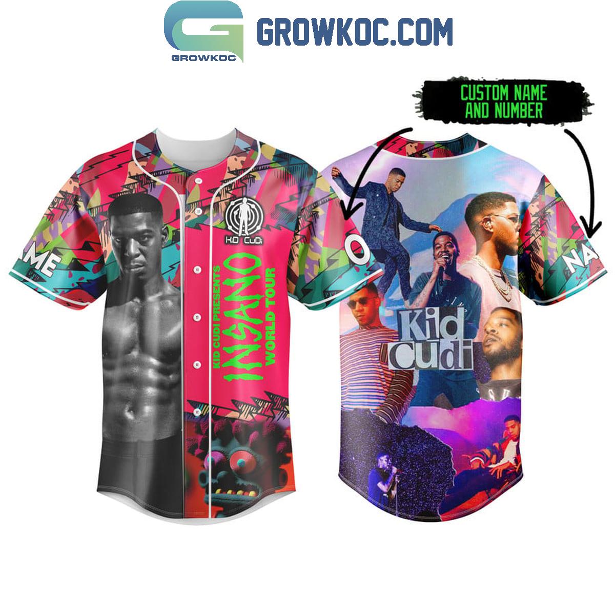 Kid Cudi Insano World Tour 2024 Personalized Baseball Jersey