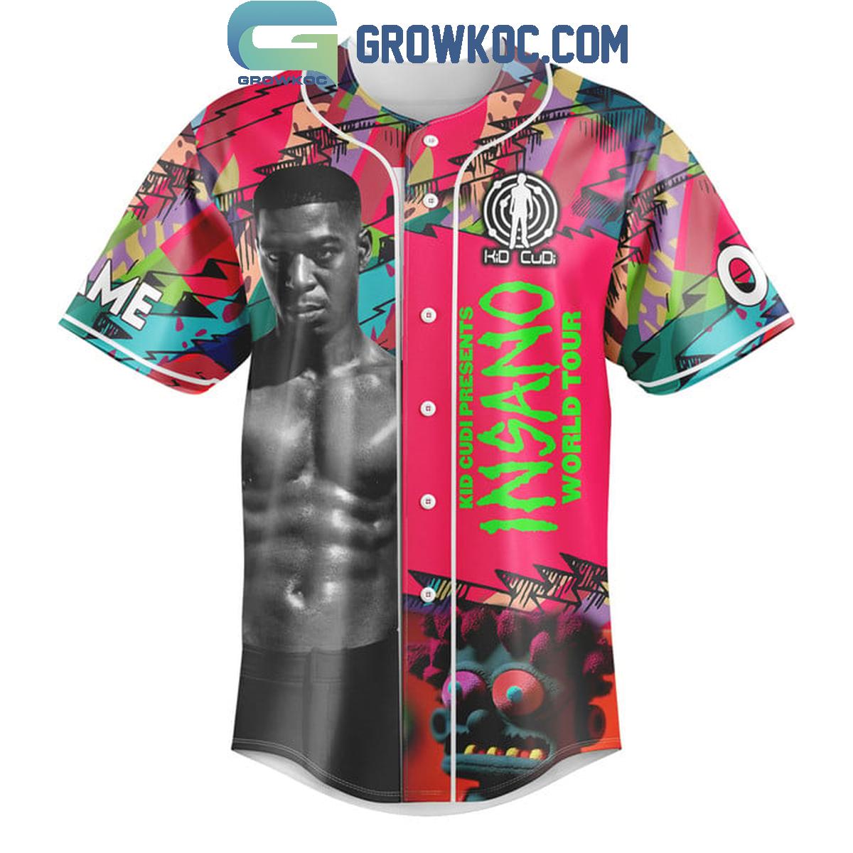 Kid Cudi Insano World Tour 2024 Personalized Baseball Jersey