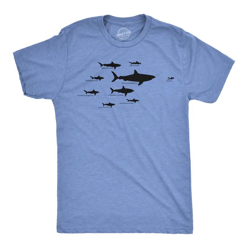 Kids' Shark Hierarchy T Shirt Funny Youth Sharks Shirt I Love Sharks Tee Funny T Shirts Shark Tops for Kid Novelty Tees...