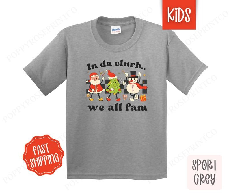Kids Christmas Shirt - In Da Clurb Children's Tshirt - Youth Holiday Tee Gildan Hoodie, Sweatshirt | WearSparks.com