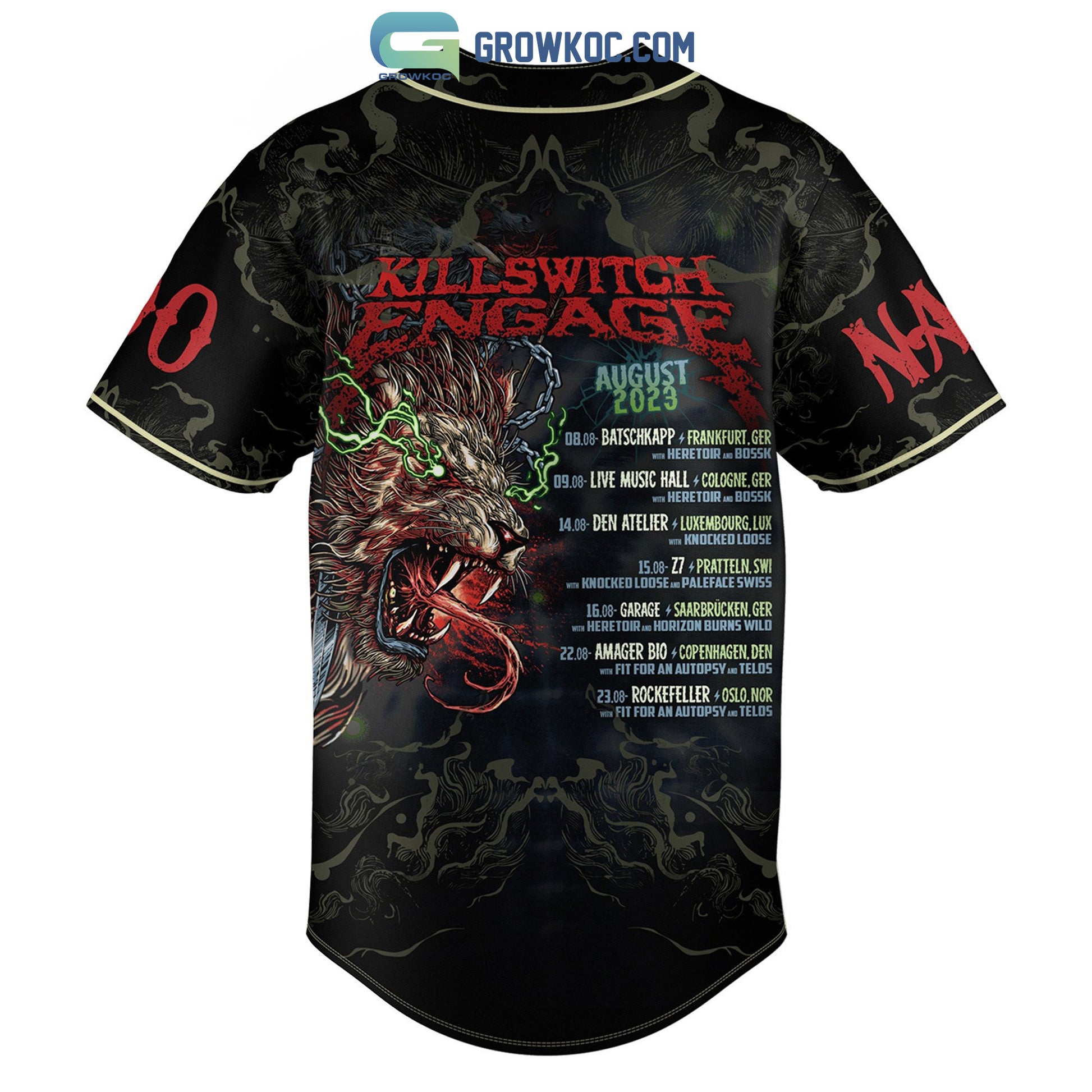 Killswitch Engage 2023 Personalized Baseball Jersey