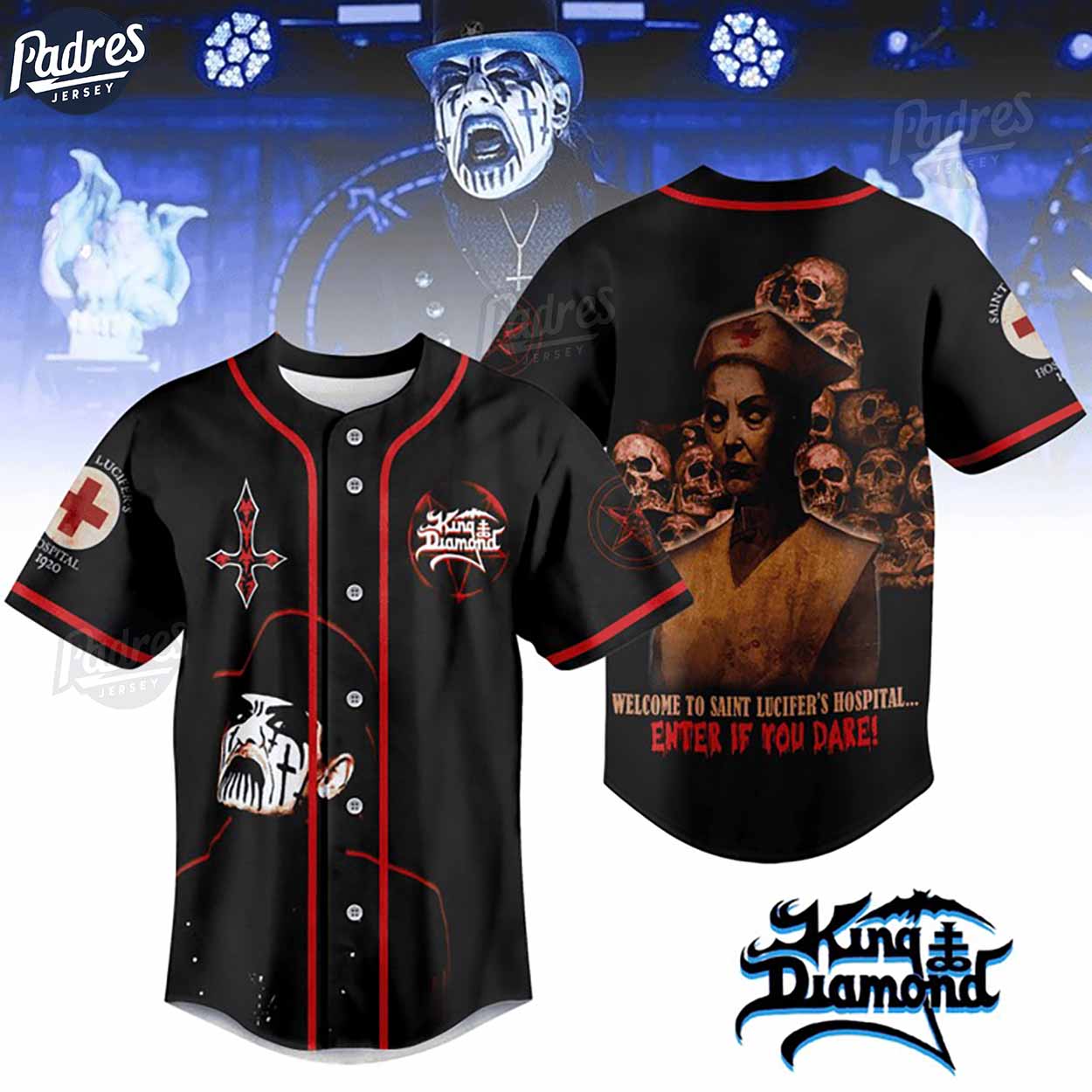 King Diamond Baseball Jersey - Padres Jersey Oasis: Elevate Your Baseball Style Game T-Shirts, Hoodie, Sweatshirt (Image 1)