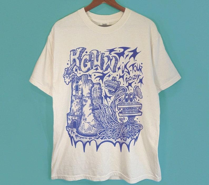 King Gizzard US 2024 Tour Shirt, King Gizzard & The Lizard Wizard Booktok tees, KGLW Live Booktok tees, Handmade...