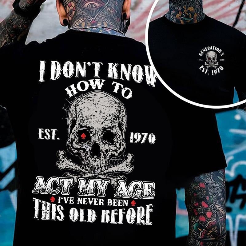 KingZlia Shop Gen X Personality Customize Year Badass Generation T-shirt 100% Cotton Unisex Comfort Womenwear Graphic...