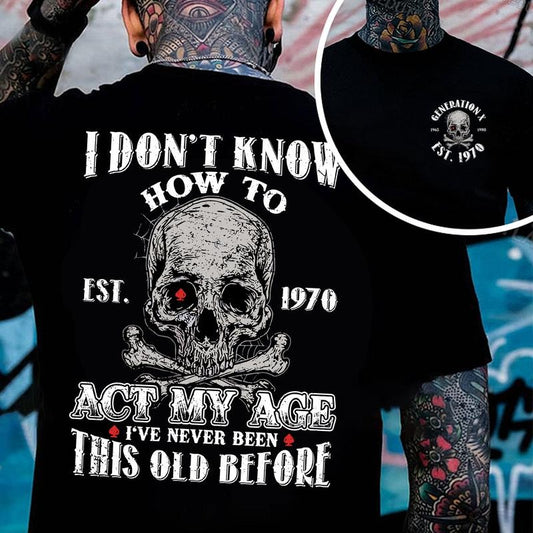 KingZlia Shop Gen X Personality Customize Year Badass Generation T-shirt 100% Cotton Unisex Comfort Womenwear Graphic...