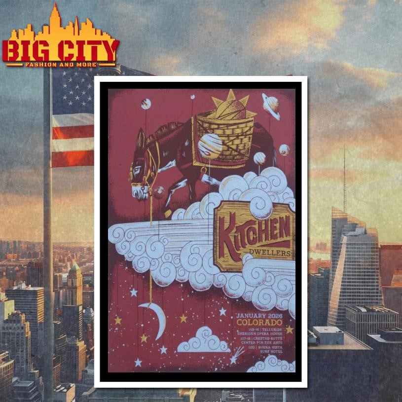 Kitchen Dwellers January 2026 Colorado Poster Shirt
