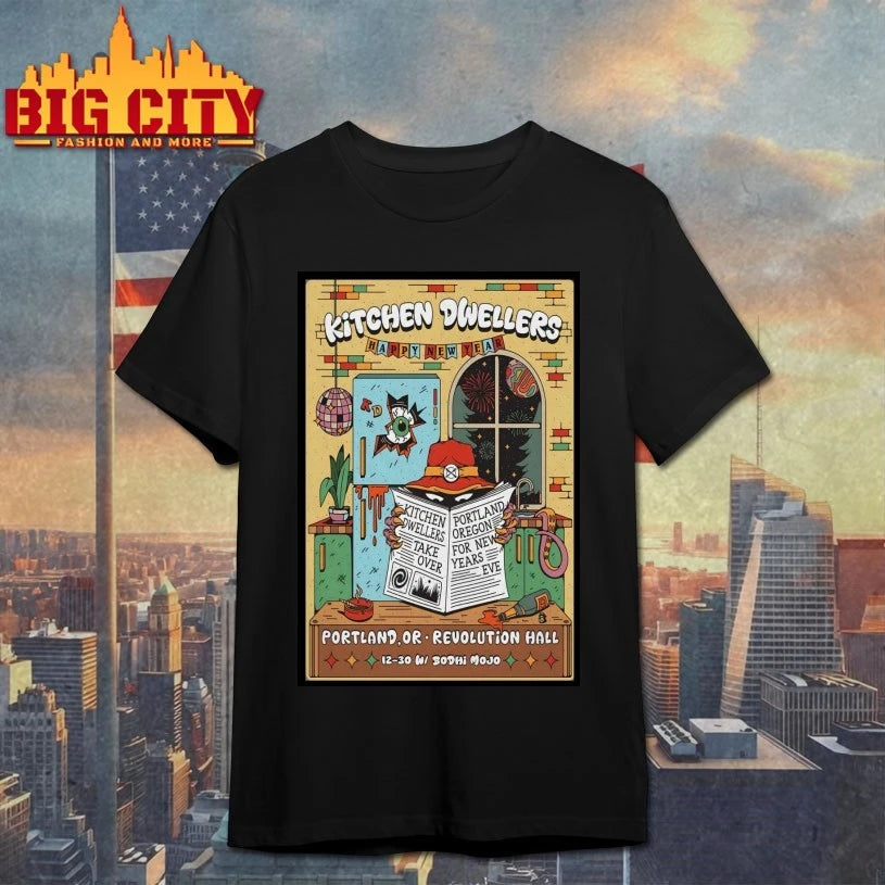 Kitchen Dwellers Revolution Hall In Portland OR Dec 30-31 2025 Poster shirt