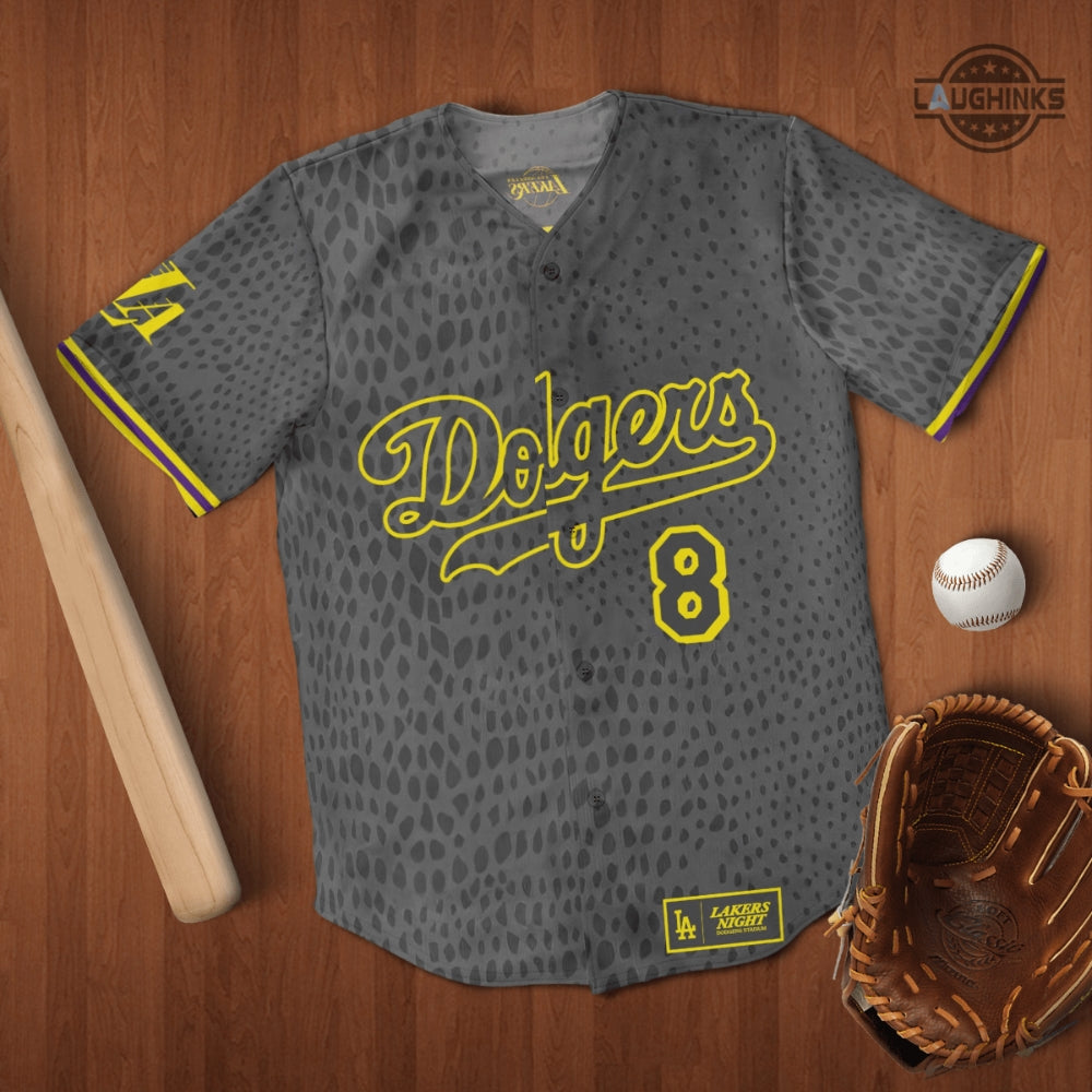 Kobe Bryant Baseball Jersey Shirt Black Mamba Kobe Bryant Jersey Los Angeles Dodgers Baseball Uniform 2023 Lakers Night Mlb La Dodgers 24 Baseball Jersey Giveaway