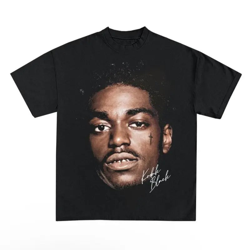 Kodakk Black Big face Iconic T-Shirt, Classic Rapper Graphic Tee Hoodie, Sweatshirt | WearSparks.com