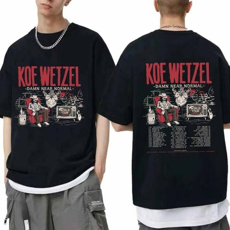 Koe Wetzel - Damn Near Normal World Tour 2024 Shirt, Koe Wetzel Fan Shirt Hoodie, Sweatshirt | WearSparks.com