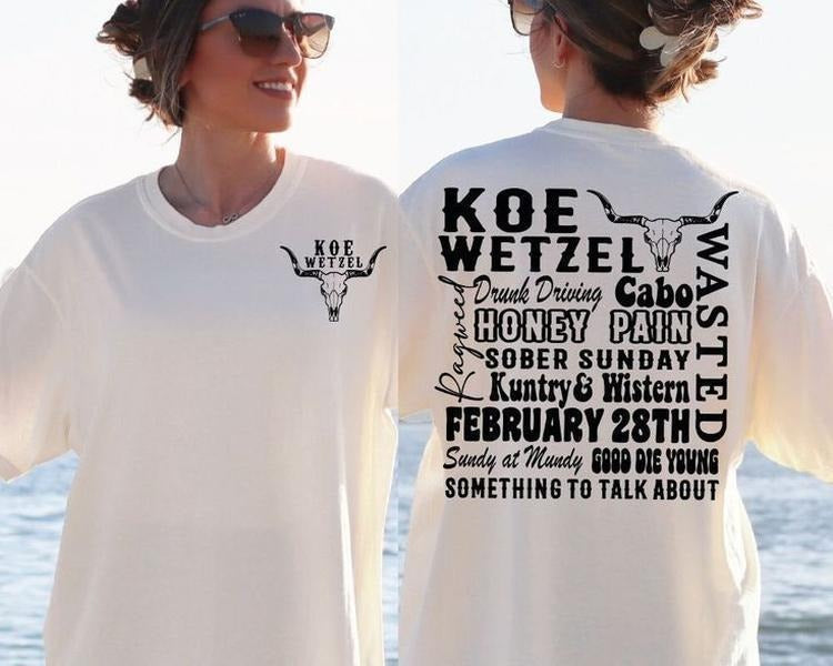 Koe Wetzel Songs tshirt,Koe Wetzel Shirt, Koe  tshirt Hoodie, Sweatshirt | WearSparks.com
