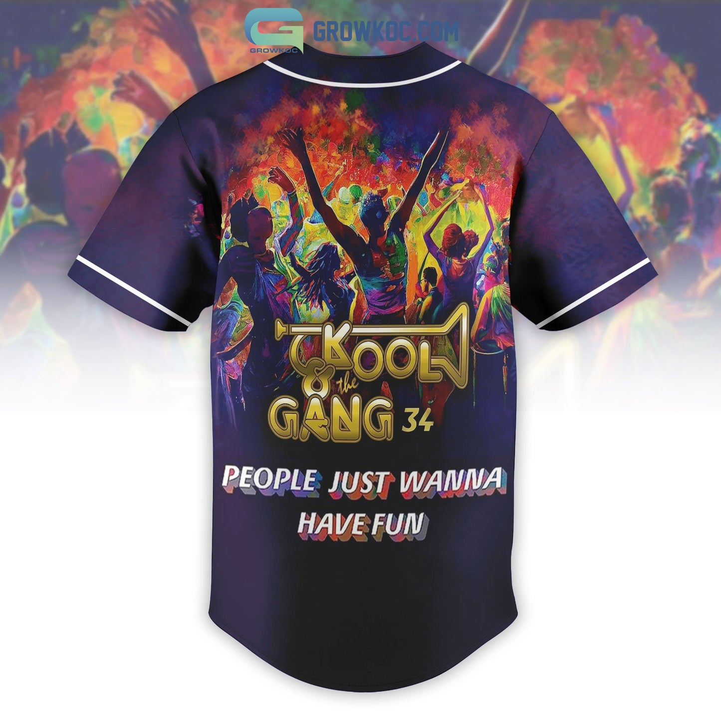 Kool & the Gang People Just Wanna Have Fun Baseball Jersey