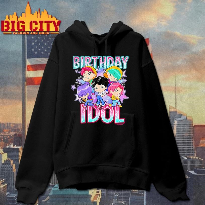 Kpop Demon Hunters Birthday Idol Cute Chibi Group Shot Shirt